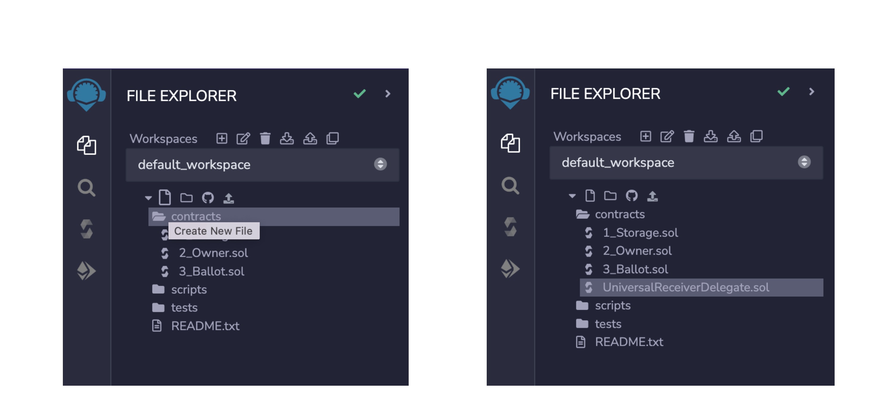 Creating Universal Receiver Delegate in Remix